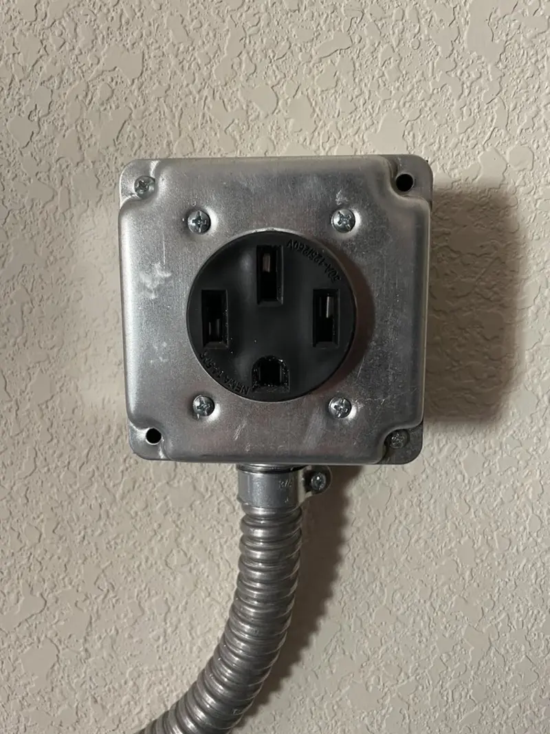 NEMA 14-50 outlet installed for Smart Home Electrical in West Haven